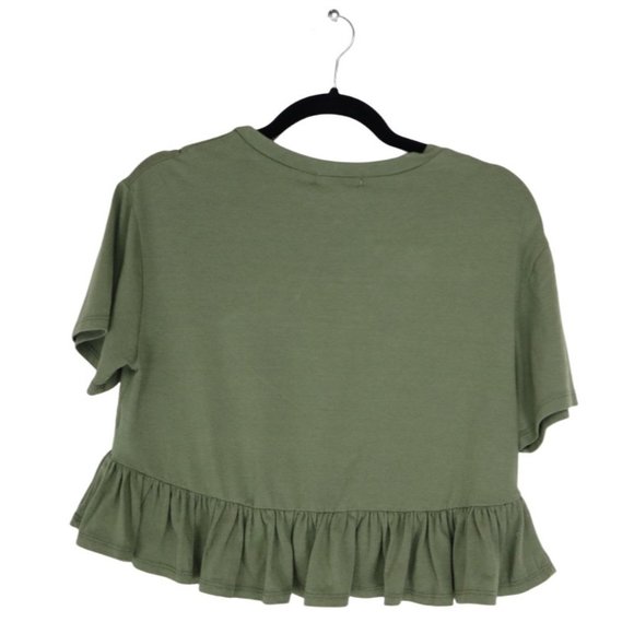 NWT Poof New York Size S Cropped Peplum Blouse - Picture 3 of 6